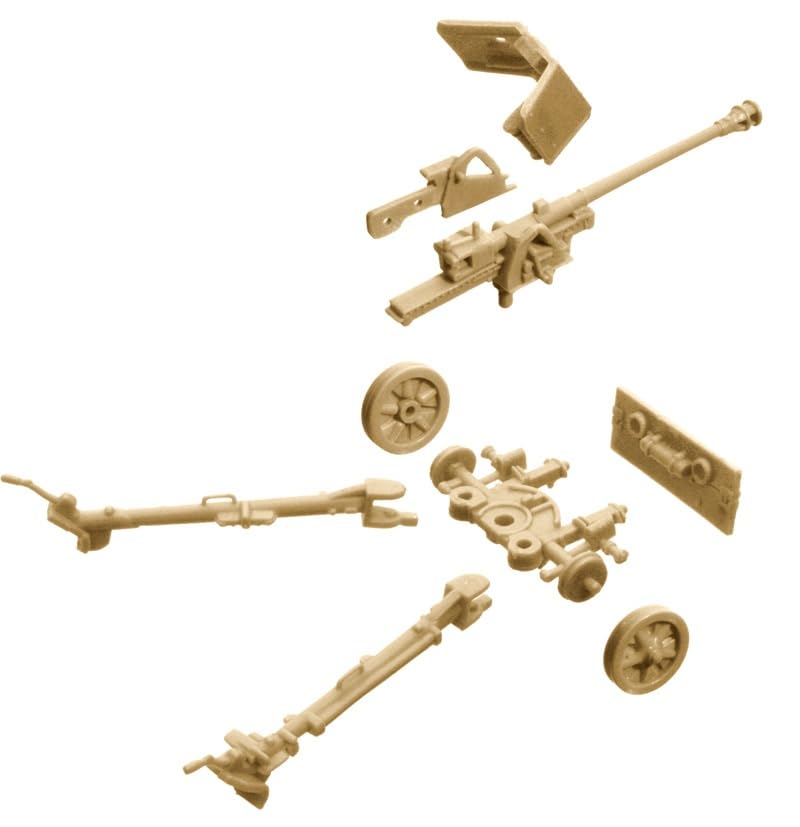Platz Italeri WW2 German Gun PAK40 Artillery Plastic Model IT6096 1/72 Anti-Tank &