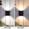 6 LED Solar Wall Lamp Outdoor Waterproof Up and Down Luminous Lighting Garden Decoration Solar Lights Stairs Fence Sunlight Lamp
