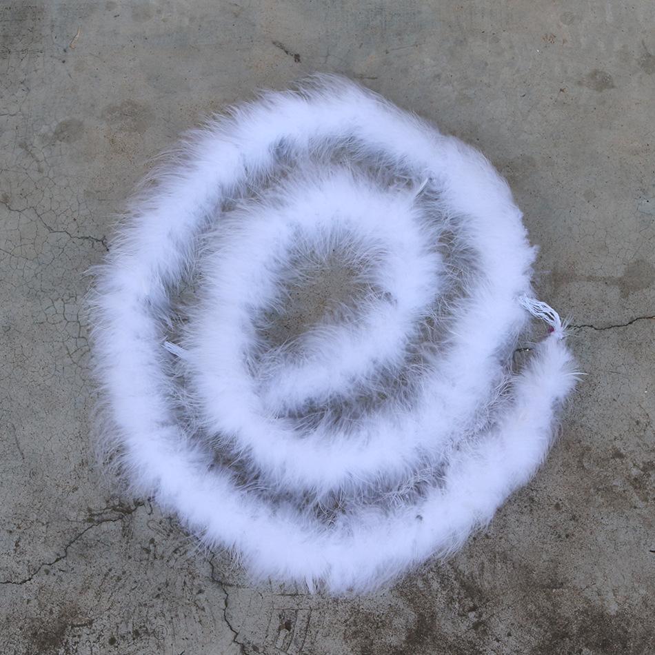 2 Meters Turkey Feather Strip Decoration Performance Dance Decoration Christmas Diy Material 22g Clothing Accessories