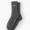 KUME Angora Socks, Charcoal