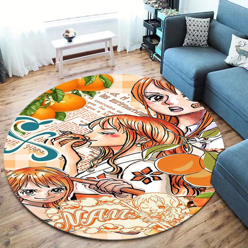 Nami Round Area Rug Carpet Rug For Living Room Bedroom Sofa Playroom Decor Nonslip Floor Mat