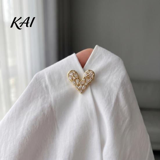 Alloy Coat Brooches Mini Love Heart Brooch Pin, Silver Golden Plated Shape Romantic Jewelry Lapel Hats Bags Scarves Clothes Decorative Accessory