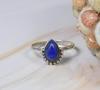 Lapis lazuli Gemstone Ring, Designer Ring, Bohemian Ring, Gift For Her, Statement Ring, Fashion Jewelry, 925 Sterling Silver