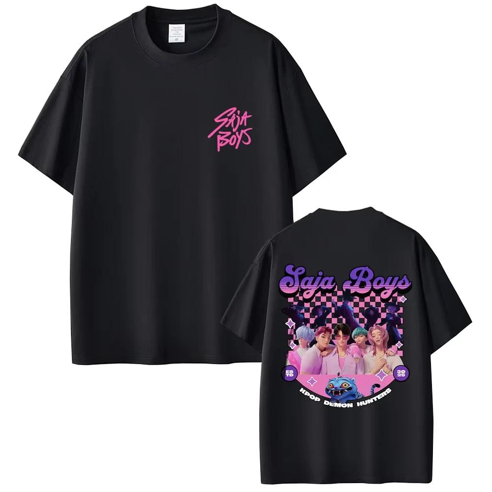 Film KPop Dämonenjäger T-Shirt Rumi Mira Zoey T-Shirts Saja Boys T-Shirt Derpy Tiger T-Shirts Herren Damen Mode Freizeit T-Shirt