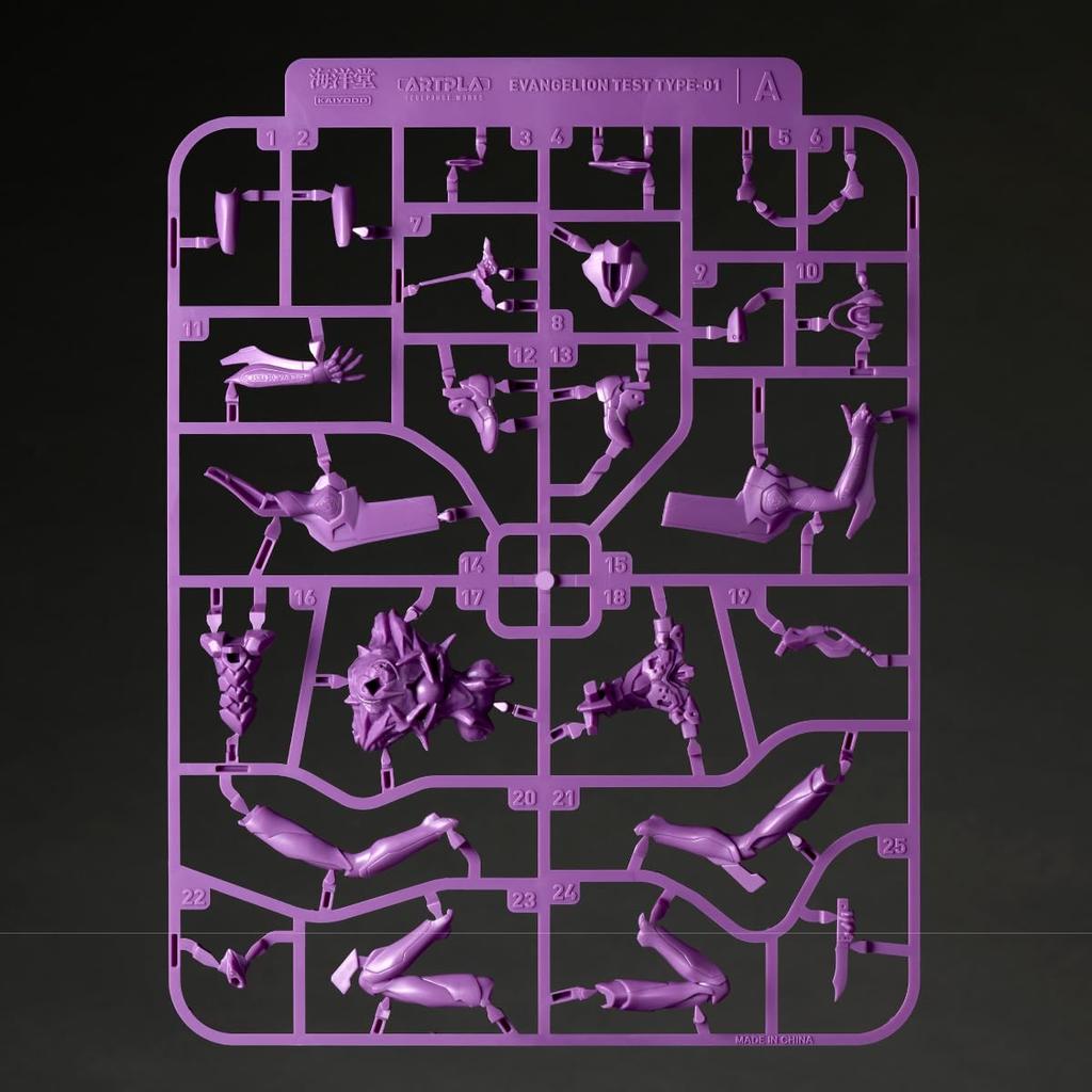 Kaiyodo Artpla SCULPTURE WORKS Evangelion Kai Intercept Unpainted Plastic Model Kit AP052 Unit-01/Unit-02/Unit-00 Tokyo-3 Non-Scale