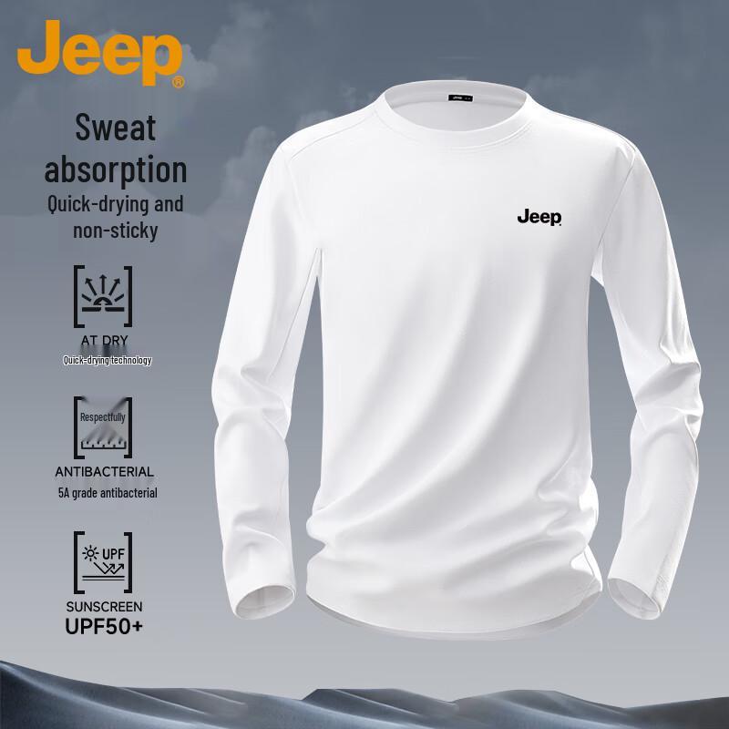 JEEP Men's Long-Sleeve Quick-Dry Sport T-Shirt