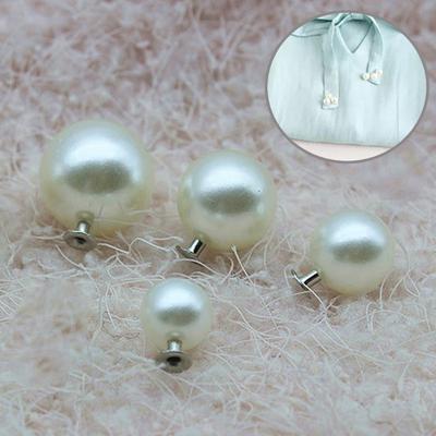 100pcs Shoes Crafts DIY Garment Scrapbooking Pearl Rivets Cloth Button