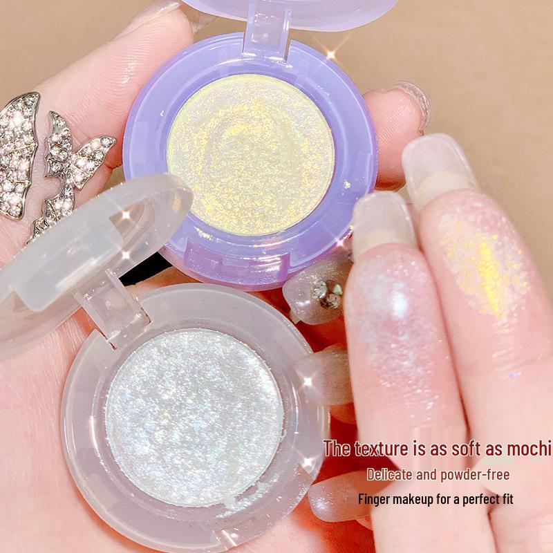 XIXI Single Color Eyeshadow: Waterproof, Shiny, Super Sparkly Highlighter for Brightening Under-Eye.