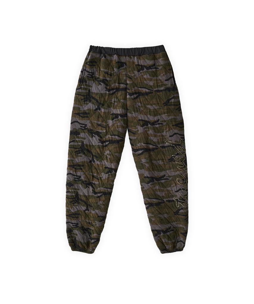 TUEWID Gauze Cotton Wadding Pants In Camoflage