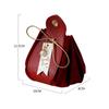 Pu Leather candy bags With Pearls Gift Party Candy Box Creative Gift Flannel Bag  For Wedding