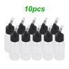 Box of 10-Each 1.2-Ounce(35 )  Brush Bottles Paint Storage Bottles PP Jar and Cover with Scale Line  -proof for Dual-Action Siphon Feed   Brus