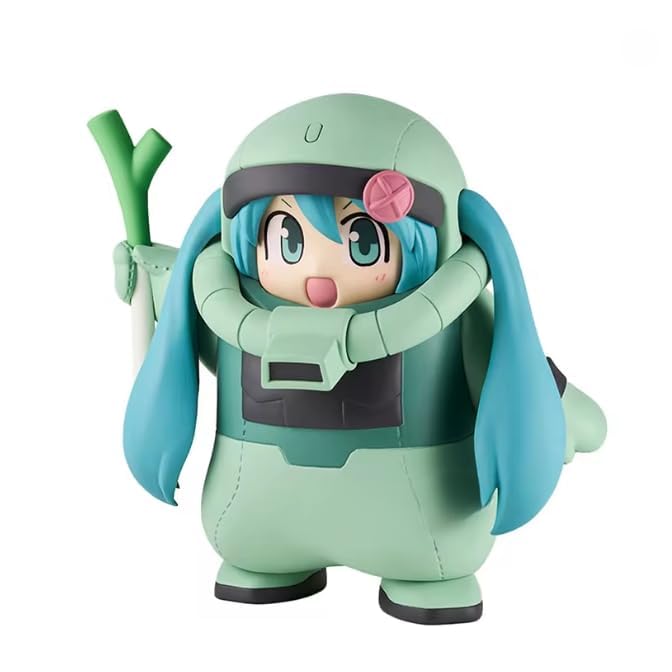 

45-летие Gundam x Hatsune Miku Фигурка-плюш Zaku Hatsune Miku Официальная версия зелёный