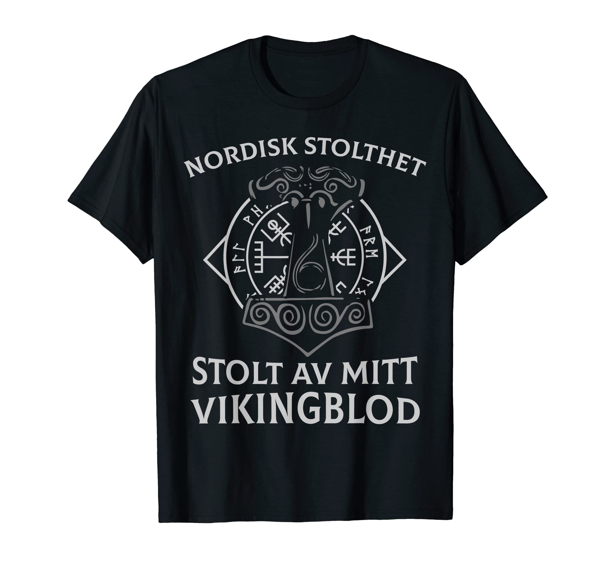 

Nordisk Stolthet Stolt Av Mitt Vikingblod Футболка Viking Футболка