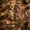 Handmade Fairy Boy Doll Set Boys Patchwork DIY Kit, Fabric Sewing Make 4 Family Weekend Activity Kits Boys, Craft Kit for Adults, Gift, Home Tabletop