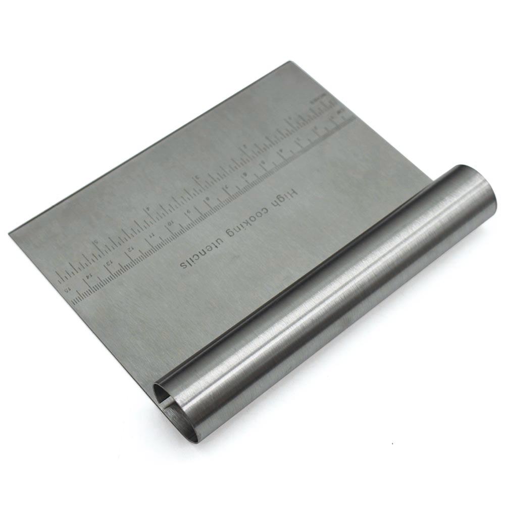 1 Pc Stainless Steel Pizza Dough Scraper Cutter Household Baking Pastry Spatulas Fondant Bakeware Tool