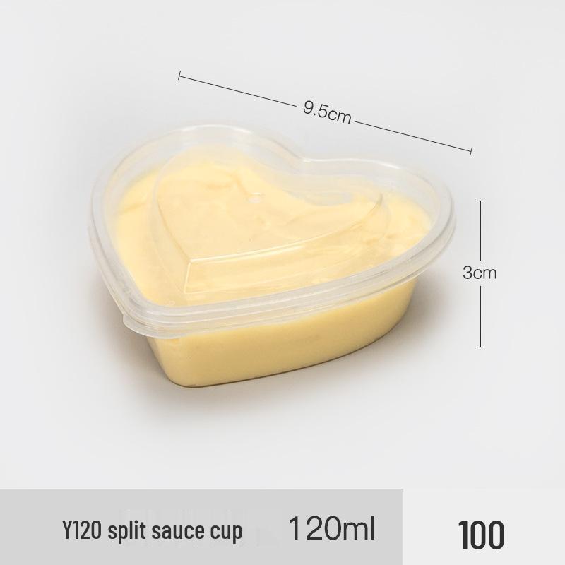 Petunia 100-Pack Disposable Plastic Sauce Cups for Seasoning and Fresh-Keeping