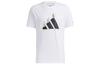 adidas T Shirts Unisex White Crew Neck Moderate Straight Fit GN7321