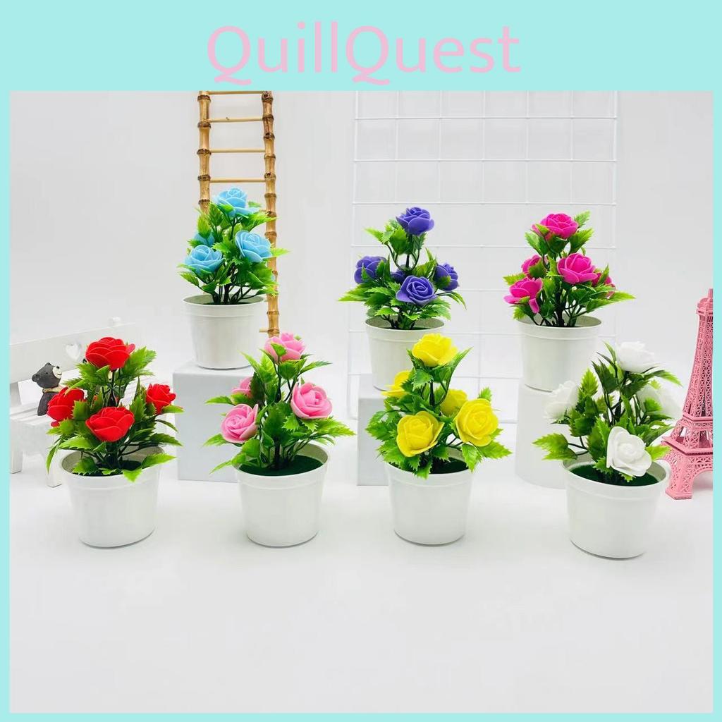 Artificial Rose Potted Plant For Wedding Photography And Home Decoration