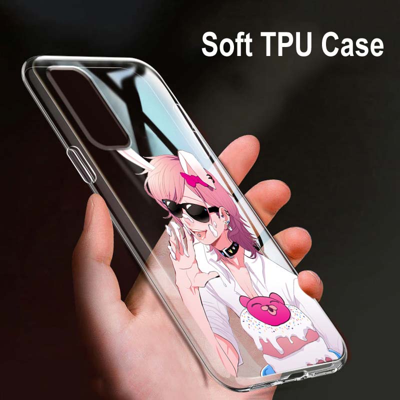 Anime Yarichin Club For OPPO Reno7 SE 6 5 Z F 4G 5G Find X2 X3 Neo Lite Pro Plus Transparent Soft Phone Case Coque