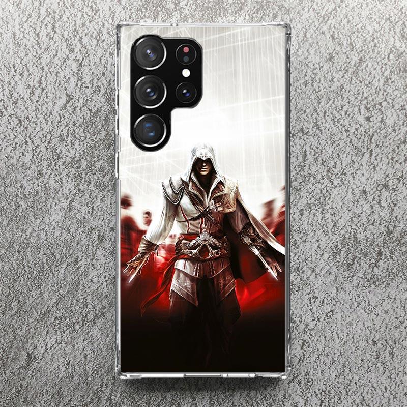A-Assassins Gra Creed Nadruk Miękki Pokrowiec dla Samsung Galaxy S25 Edge S24 S23 S22 Ultra S21 Plus S20 FE Obudowa Telefonu S10 + Wzór C