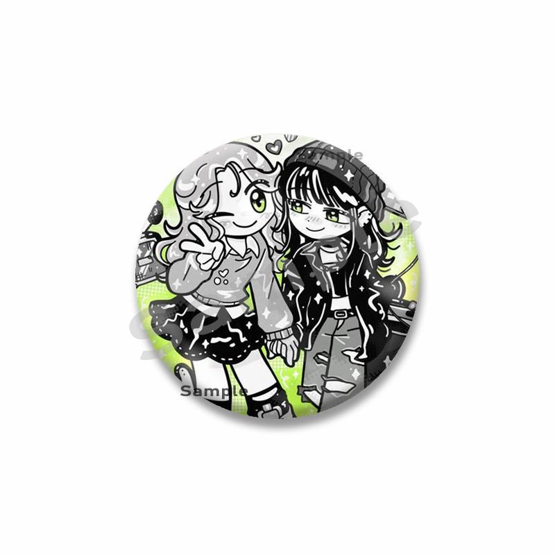 Anime The Guy She Was Interested In Wasn't A Guy At All Button Pin Cartoon Mitsuki Koga Brooch Badge Bag Hat Decor Accessories
