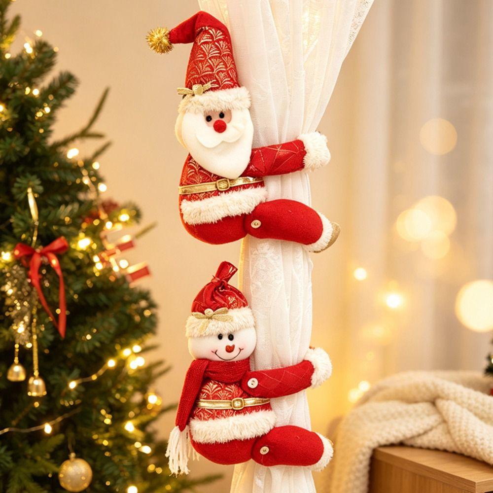 Bear Christmas Curtain Tiebacks Elk Xmas Curtain Buckle Christmas Curtain Buckle Curtain Tie Backs