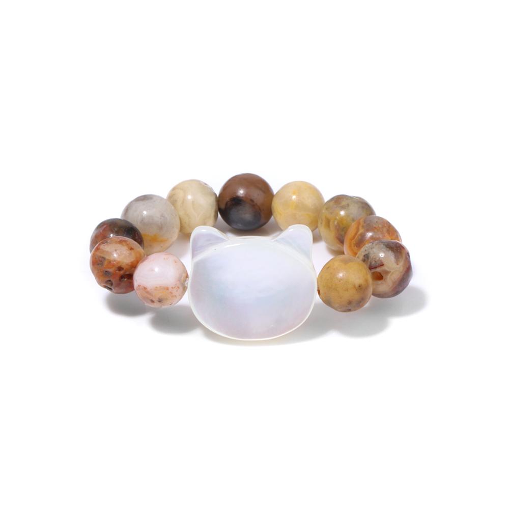 4mm Beads Rings For Women Men Trendy Cuboid Beaded Rings Chakra Healing Quartzs Finger Rings Handmade Hit Rings Jewelry Party