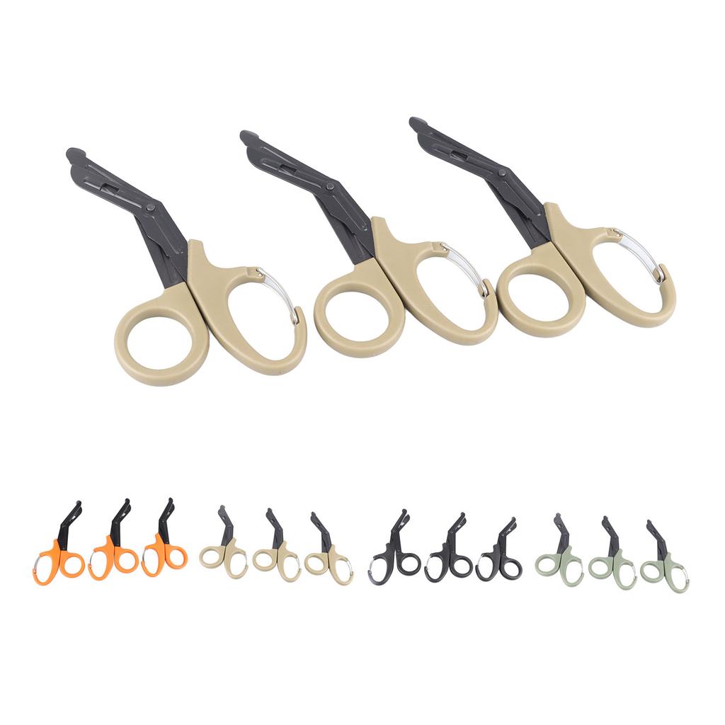 3Pcs Emergency Response Shears Stainless Steel Multifunctional Medical Scissors Bandage Scissors for