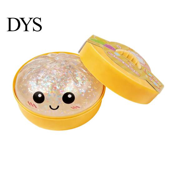 Colorful Pinch Toy Steamed Bun Squeeze Soft TPR Fidget Toys Sensory Handheld Stress Ball Reliever Cute Slow-Rising Decompression Gadget Fun