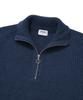 COVERNAT Lambswool Half Zip Knit Navy