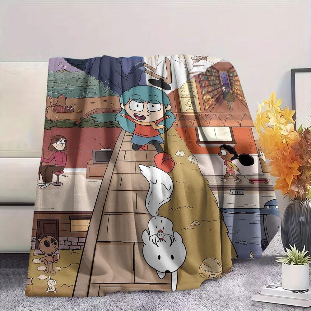 Hilda Poster Printed Flannel Blanket, soft throw for bedroom sofa, washable, fan merchandise, great gift.