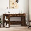 VidaXL Desk Smoked Oak 140x50x75 Cm Engineered Wood, Writing Desk, Computer Desk, Home Office Desk, Desk 840552