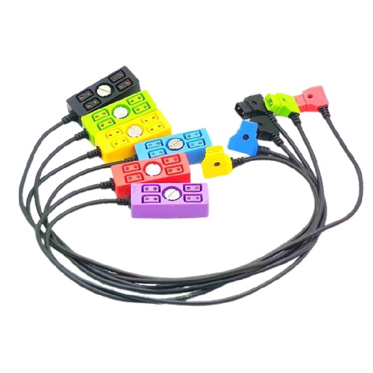 D-tap Male to 4 Port Dtap Female Power Supply Adapter for Multiple Devices