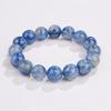 Mei Zhuo Double-Color Blue Mica Crystal Round Bead Bracelet