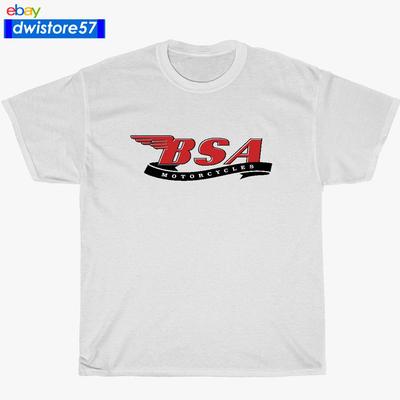 Nieuw BSA Red Classic Motorfiets T-shirt Logo Veel Kleuren S tot 5XL Gemaakt In VS