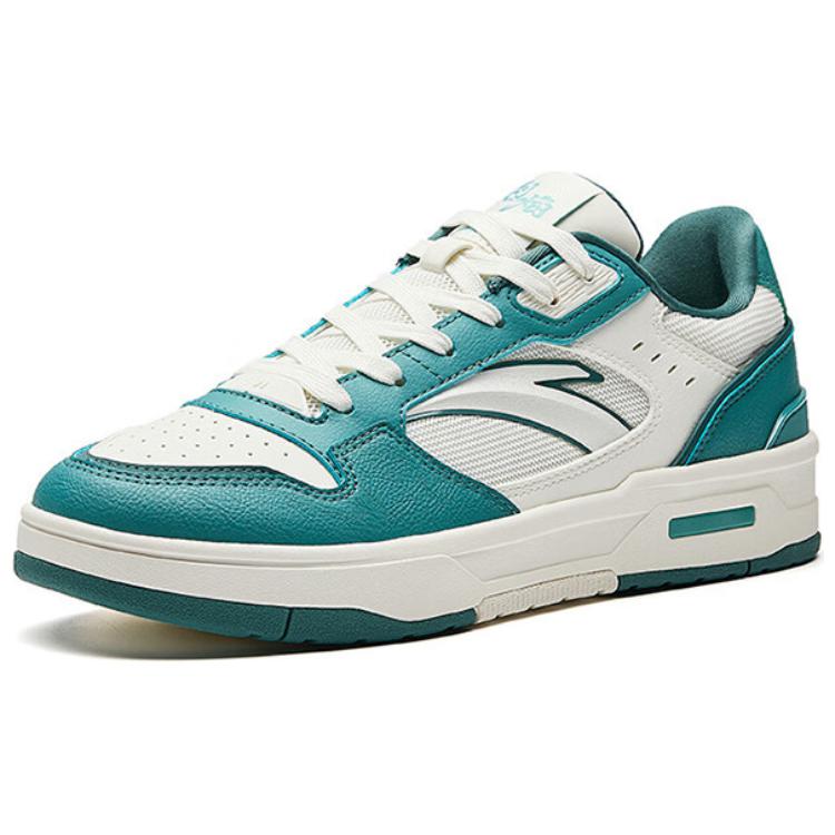 New Anta Lieyan1.0 Non slip Lightweight Low Top Skateboard Shoes Men's White Green 112528091-7