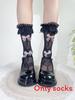 Girls Polka Dot Ruffle Tulle Butterfly Bow Knee Socks With Frictionresistant Fabric For Teens