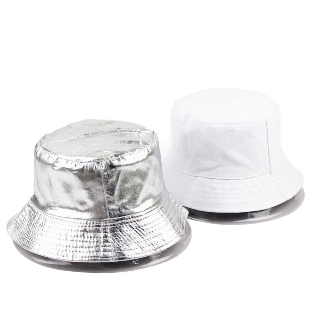 Harajuku Fisherman Hat Solid Color Bucket Cap Simple Sun Hat  Women