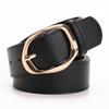 New Commuter Versatile Irregular Button Head Wide Belt Women's Simple Fashion Decorative Jeans Women's Belt