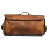 Bolso de viaje para hombre, de cuero, hecho a mano, estilo vintage, para fin de semana, gimnasio, durante la noche