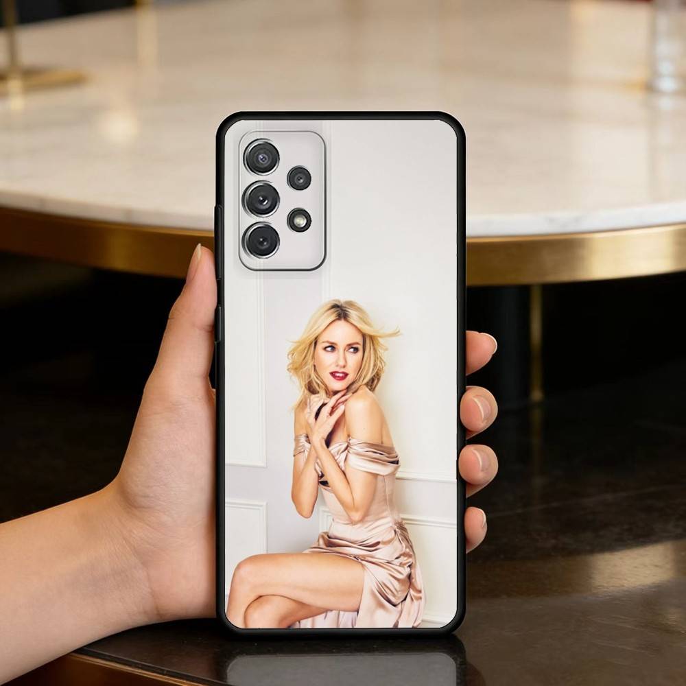 

N-Naomi GOOD W-Watts Soft Silicone Black Cover Phone Case For Samsung Galaxy A73,A72,A71,A70,A53,A52,A51 Samsung a73 5g