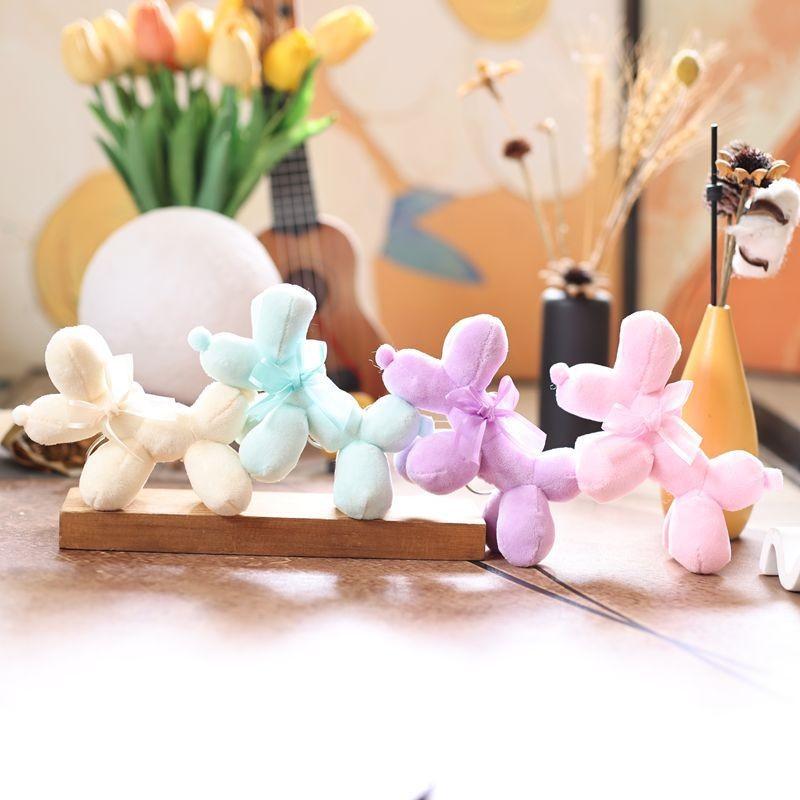 Dog Plush Small Keychain Cute Cartoon Charm Soft Material Bag Decoration Doll