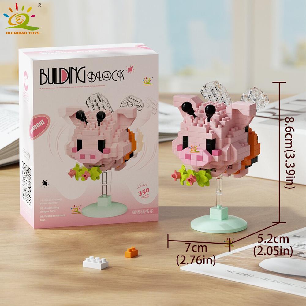 Moc Cute Animal Model Micro Building Block Panda Rabbit Bee Mini Diamond Model Brick Toy For Children Desk Decor.