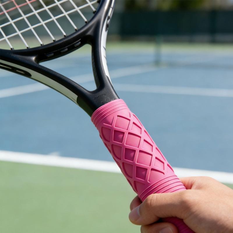 Silicone Pickles Ball Paddles Grip Cover NonSlip Pickles Ball Racket Handle Sleeve For Enhances Comfortable Enduring