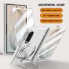 For Samsung Galaxy Z Fold 8 Fold8 Ultra Phone Case Matte 360 Rotating Bracket Magnetic Wireless Charging Hinge W/ Tempered Film