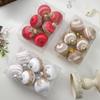 6pcs 6/8cm Christmas Ball Delicate Hanging Ornament Christmas Tree Pendant  New Year