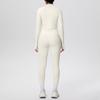 Zipper Crop Top Jacket & High-Waist Butt-Lifting Pocketed Pants Sports Set - Perfect for Yoga, Running, & Casual Fitness.