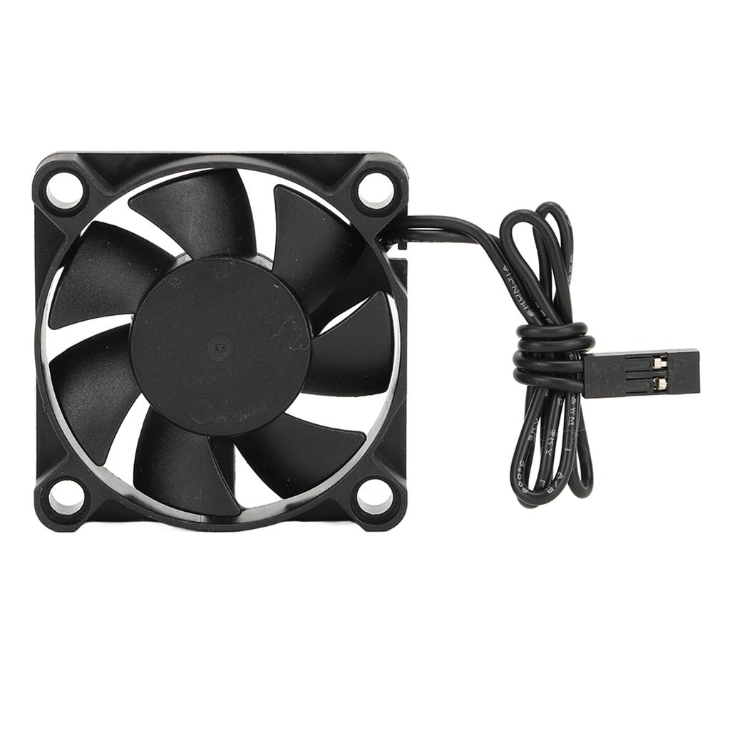 RC Cooling Fan Iron Plastic Lightweight Quick Speed RC Motor Cooler for 110 Traxxas 7.4V Black 45