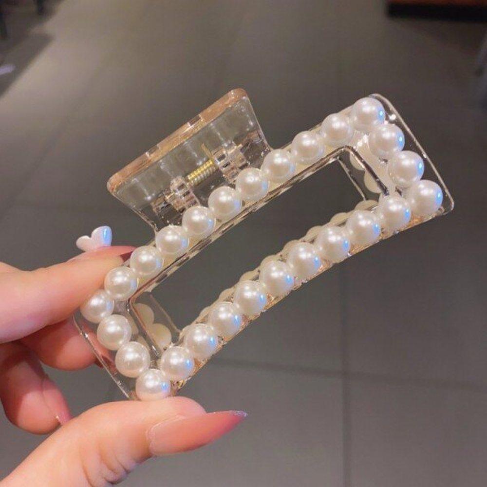 

Mno Pearl Hairpin Square Design Hairpin Long Hair Bun Style