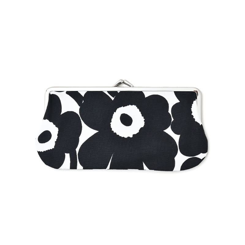 Silmalasi Kukkaro Mini Unikko Purse Pouch for Women F Black x White [marimekko] 52_1_52229291496